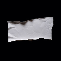 Obraz premium piece of paper on a black background сreated with Generative Ai