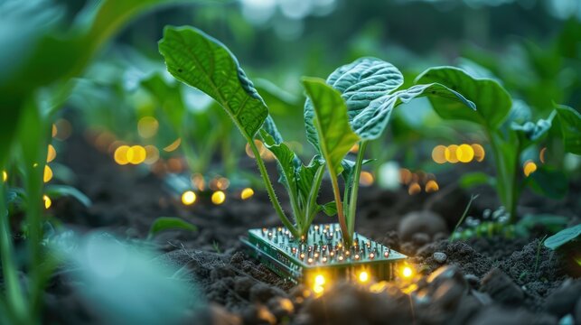 A nanoscale biosensor for early detection of plant diseases, revolutionizing agriculture and crop management