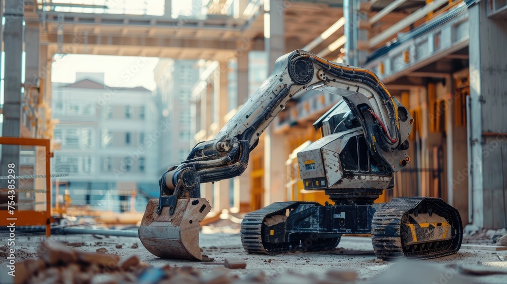 Poster autonomous construction robots for efficient and safe building processes