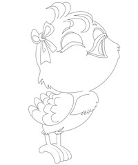 cute love bird coloring page