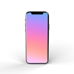 smartphone, 3D model in minimalism on a white background сreated with Generative Ai