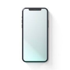 smartphone, 3D model in minimalism on a white background сreated with Generative Ai