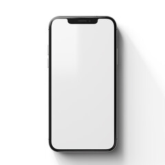 smartphone, 3D model in minimalism on a white background сreated with Generative Ai