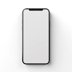 smartphone, 3D model in minimalism on a white background сreated with Generative Ai