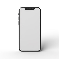 smartphone, 3D model in minimalism on a white background сreated with Generative Ai