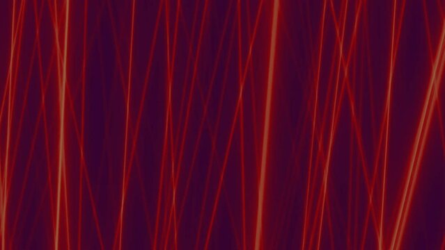 Orange neon laser beams futuristic motion design. Abstract rays technology glowing on dark background. Motion graphic