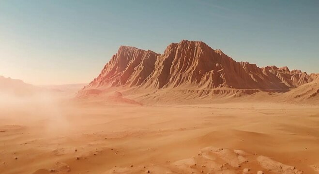arid desert footage