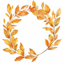 Winner Laurel Wreath. Round Reward Symbol. Award Sign. Championship Luxury Watercolor Emblem. Anniversary Label. Olive Leaves for Champion. Victory Heraldic. - 754393291