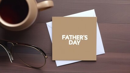 a postcard for Dad on Father's Day or father's birthday celebration,