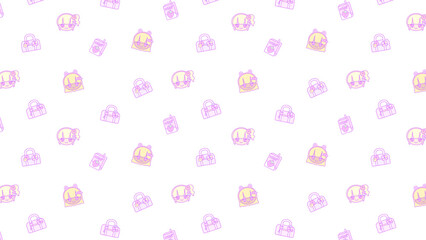 平成スクールガール白フチパターン⭐︎PNG