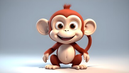 Cute and smiling monkey