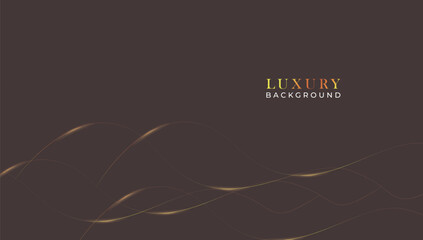 Abstract background black gold luxury line wave