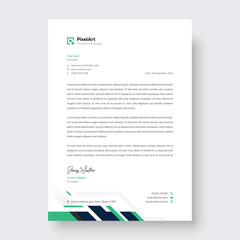 Professional corporate modern letterhead design, creative modern letter head design template