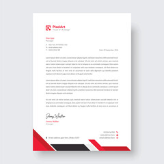 Professional corporate modern letterhead design, creative modern letter head design template