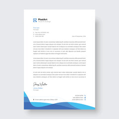 Corporate modern letterhead design, creative modern letter head design template