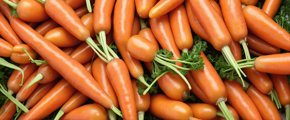 Fresh organic carrots isolated on white background