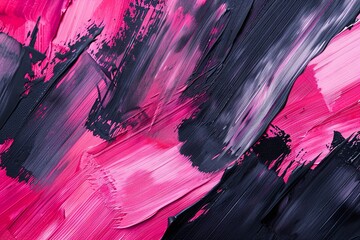 Abstract pink black acrylic painting background. generative ai