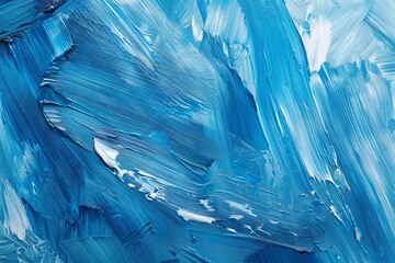 Abstract blue acrylic painting background. generative ai