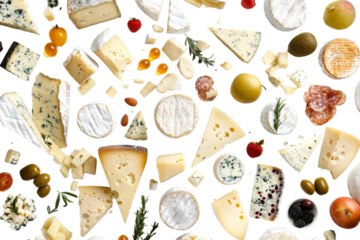 food set on table isolated
