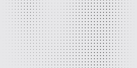 Vector panorama drafting paper. Graphic regular dots grid background. Panorama paper sheet for web design