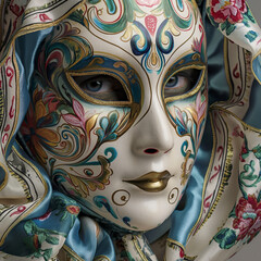 Venetian mask with an unusual pattern