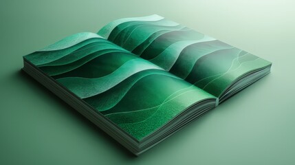 Brochure design Abstract geometric nature background