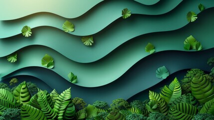 Brochure design Abstract geometric nature background