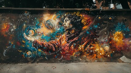 Graffiti with Nicolaus Copernicus