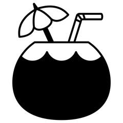 coconut drink icon