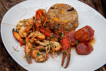 Peruvian Arroz con Calamar, or Rice with Squid, is a delicious seafood dish that combines tender...