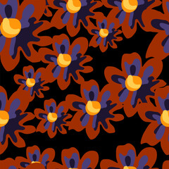 Vibrant pink floral pattern.