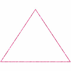 Triangle pink geometric figure design illustration