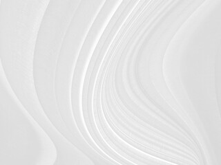 soft light and shadow fabric abstract smooth curve shape decorative modern fashion white and gray background