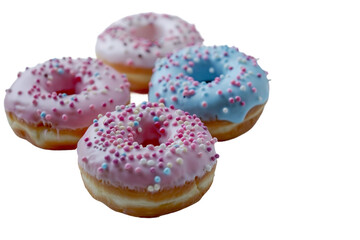 donuts isolated on white background
