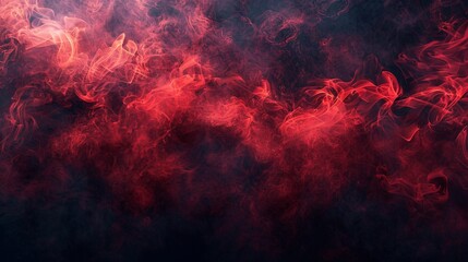 Abstract background with red and black smoke clouds a mysterious