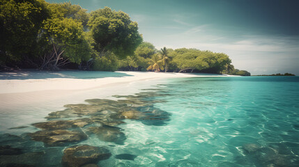 maldives paradise island beach