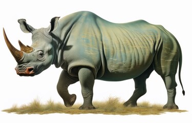 Obraz premium Rhino isolated on white background