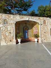 entrance to the church