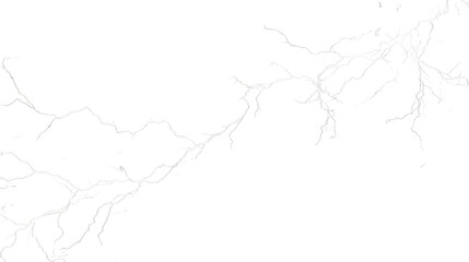 Intricate Abstract Lightning Veins on Black, Isolated, Generative AI