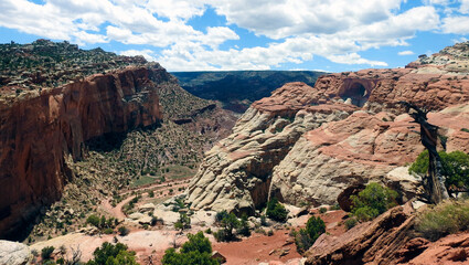 Trail to Cassidy Arch, Capitol Reef National Park, Utah, United States