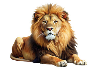 Obraz premium Lion on transparent