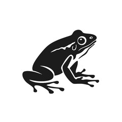 frog silhouette vector illustration
