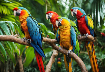 Obraz premium blue and yellow macaw