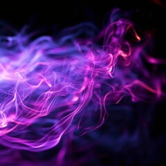 Obraz premium neon purple smoke and fire motion abstract background