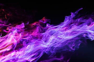 Fototapeta premium neon purple smoke and fire motion abstract background