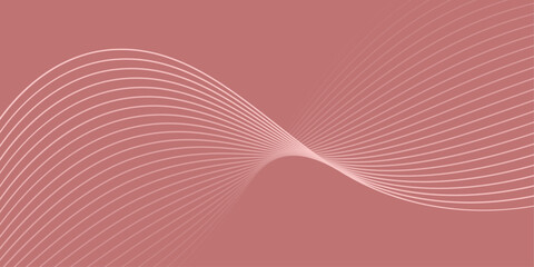 Abstract background with waves for banner. Medium banner size. Vector background with lines. Red gradient. Interior. Brochure, booklet. Valentine's Day. Women's Day