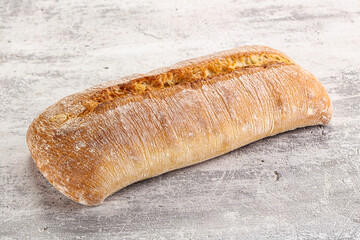 Italian ciabatta bread fresh and crust