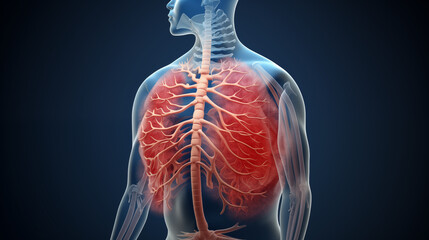 Explore the intricacies of the human respiratory system, delving into the anatomy of the lungs.