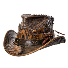 Fototapeta na wymiar crocodile hat isolated on transparent background, clipping path, png, 