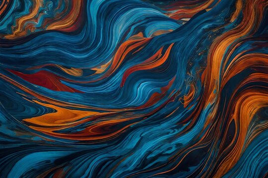 abstract background with waves, Immerse yourself in the mesmerizing world of abstract art with a captivating image featuring a texture color abstract background pattern art paint liquid blue effect